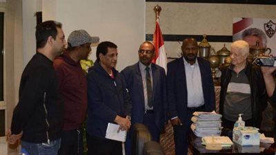 وفد من الهلال السوداني يزور الزمالك (صور)
