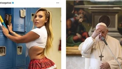 أول تعليق من عارضة الأزياء البرازيلية بعد إعجاب حساب بابا الفاتيكان بصورة مثيرة لها