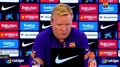 رونالد كومان يتحدث عن الهزيمة أمام أتلتيكو مدريد ومدى صعوبة إصابة بيكيه