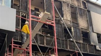 بعد السيطرة على الحريق.. بدء أعمال ترميم مول العبور في القليوبية 