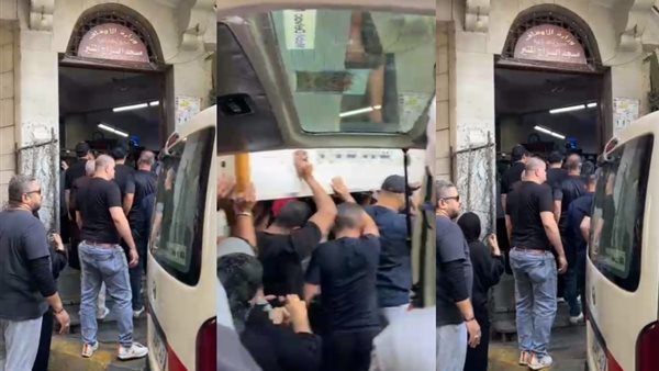 وصول جثمان أحمد عبد