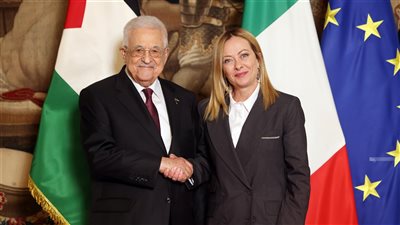 محمود عباس يلتقي جورجيا ميلوني.. ويطالب إيطاليا بالاعتراف بدولة فلسطين