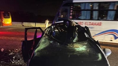 مصرع شخصين وإصابة 3 في حادث تصادم على الطريق الدولي بالإسكندرية