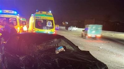 مصرع 3 وإصابة 4 في حادث تصادم على الطريق الدائري الجديد بالعريش
