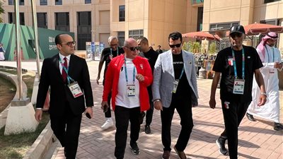 وزير الرياضة يزور بعثة مصر في دورة ألعاب التضامن الإسلامي بالرياض