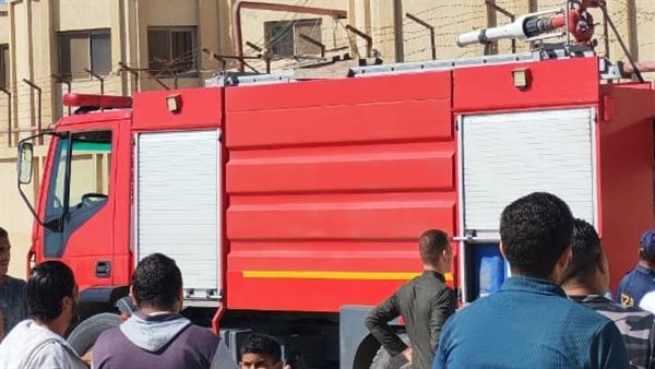 حريق مخزن مصنع ملابس