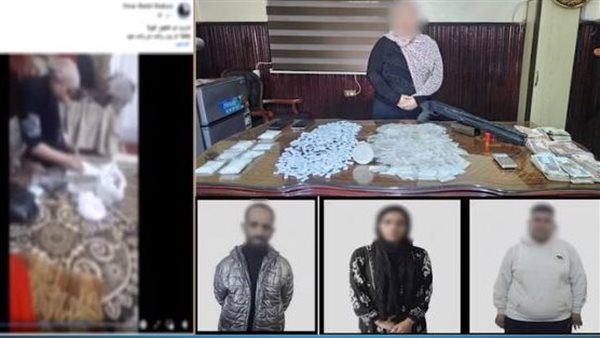 المتهمين والمضبوطات