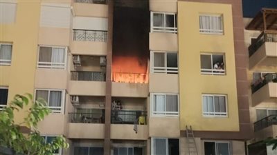 مصرع شخص وإصابة 4 آخرين باختناق في حريق شقة خلف كمبوند الخمائل بأكتوبر