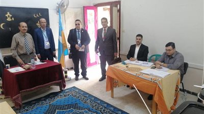 وفد أجنبي من المنظمة العربية لحقوق الإنسان يزور اللجان الانتخابية بالإسكندرية