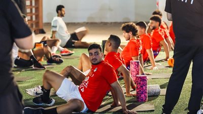 مران استشفائي للاعبي منتخب مصر في اليوم الأول لمعسكر الإمارات | صور