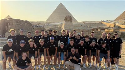 منتخب ألمانيا للهوكي يزور الأهرامات والمتحف المصري الكبير