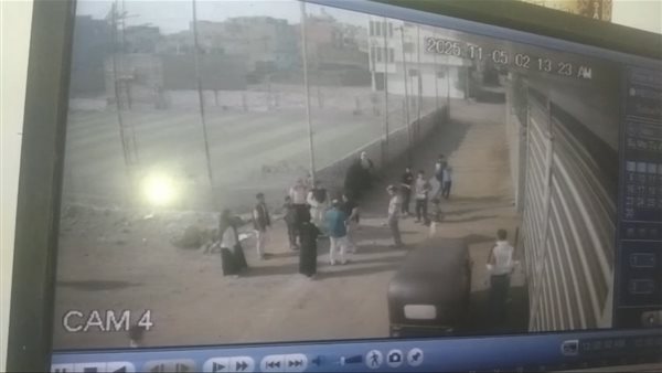 جانب من الحادث 