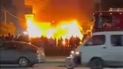 حريق يلتهم مخبزًا وسوبر ماركت بمدينة السلام 1 في السويس