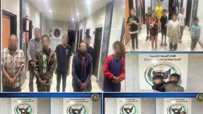 ضبط 15 متهما يستغلون 20 طفلا في التسول وبيع السلع بطرق إلحاحية بالجيزة