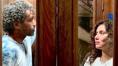 لقطات لـ صدقي صخر من كواليس فيلم قفلة المشارك في مهرجان القاهرة السينمائي