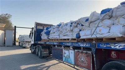 الهلال الأحمر المصري: أرسلنا أكثر من 11 ألف طن مساعدات و47 ألف بطانية لدعم أهالي غزة اليوم