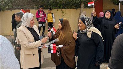 رئيسة حي غرب شبرا الخيمة تحث المواطنين على المشاركة في أول أيام انتخابات النواب