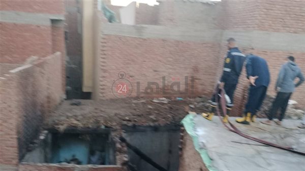 جانب من الحريق 