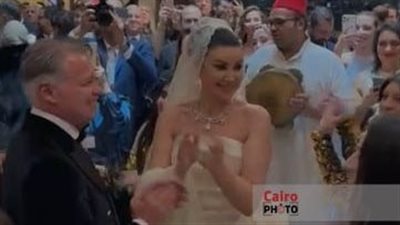 الصور الأولى من حفل زفاف أروى جودة ورجل الأعمال الإيطالي جون باتيست