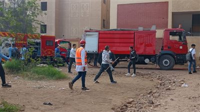 رواكد خشبية.. السيطرة على حريق داخل مدرسة المحلة الميكانيكية بالغربية