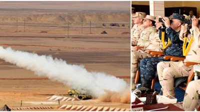 وزير الدفاع يشهد تنفيذ المرحلة الرئيسية للرماية الصاروخية لقوات الدفاع الجوي