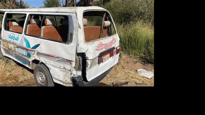 إصابة 8 أشخاص في اصطدام ميكروباص على طريق طنطا - المحلة 