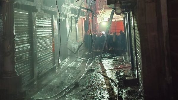 جانب من الحريق