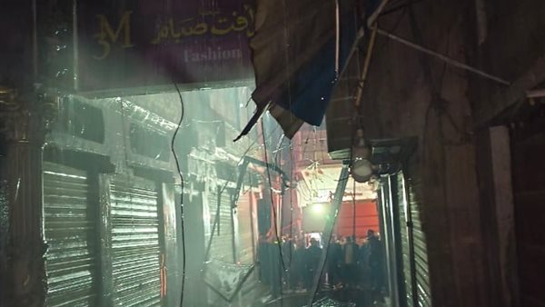 جانب من الحريق