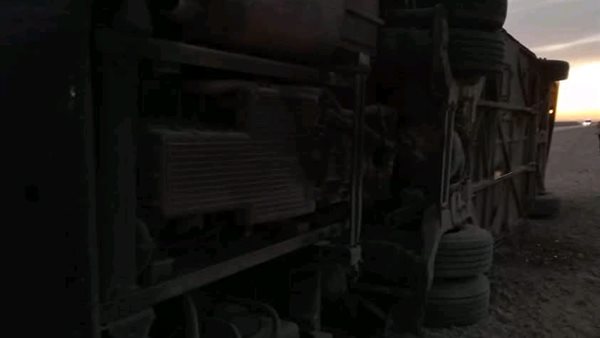 انقلاب أتوبيس ركاب