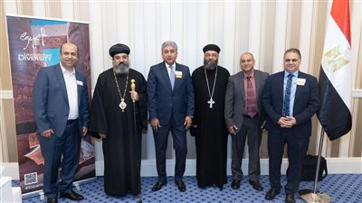 وزير السياحة يلتقي الأسقف العام للكنيسة القبطية الأرثوذكسية والنائب البابوي بأمريكا الشمالية| صور