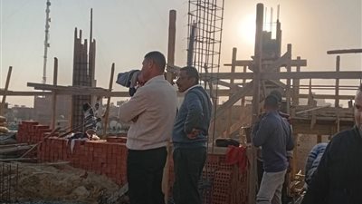 إيقاف أعمال بناء مخالفة خلال حملة مكبرة في بني سويف 