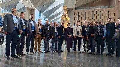 أعضاء المجلس التنفيذي للألكسو يزورون المتحف المصري الكبير ويثمنون قيمته الثقافية والمعمارية