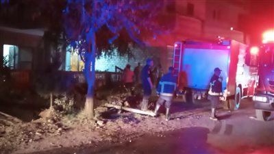 إصابة 4 سيدات في حريق فرن بلدي امتد إلى منزل بالبحيرة 