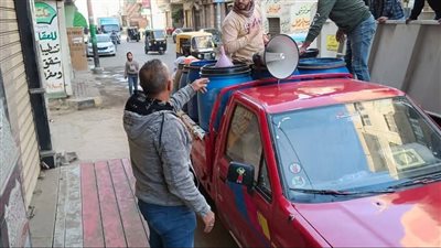 محليات المنوفية تضبط ميكروفونات السيارات المتجولة في قويسنا