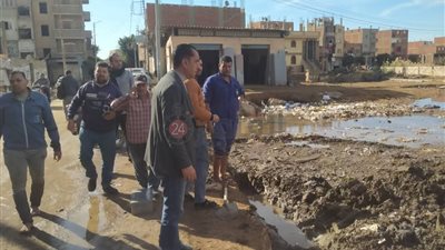 محليات المنوفية تعلن الانتهاء من إصلاح خط مياه 8 بوصة على طريق منوف - كمشوش