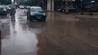 سقوط أمطار في عدة مناطق بالمنوفية