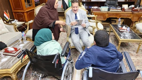 محافظ المنوفية يستقبل