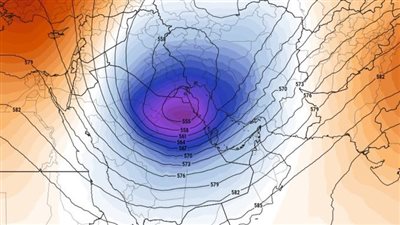  دول الخليج تتأثر بأخدود جوي عميق مصحوب بأمطار وتقلبات جوية