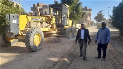 حملات موسعة لتمهيد الطرق وتجميل المداخل الرئيسية بمدينة الطود في الأقصر