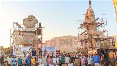 خبير ترميم: ترميم تمثالي أمنحتب الثالث بالأقصر عمل هندسي متقن