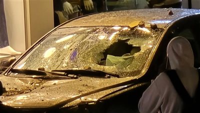 انهيار شرفة عقار في الإسكندرية وتحطم زجاجة سيارة