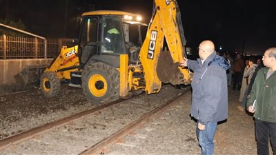 عودة حركة القطارات على خط “القاهرة – الإسكندرية” بعد سقوط 6 كونتينرات من قطار البضائع بطوخ