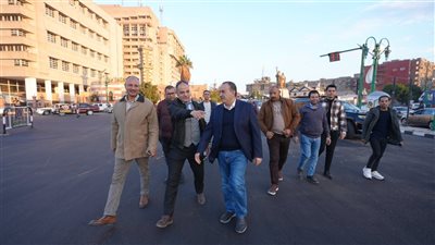 محافظ أسيوط يتفقد أعمال رصف وتوسعة وإعادة تخطيط ميدان الحرب والسلام بحي شرق