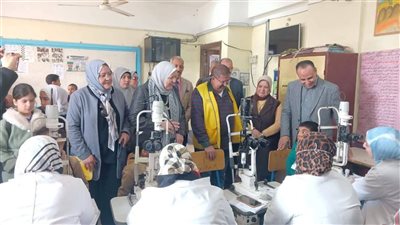 فحص 394 ألف و274 طالبًا ببني سويف ضمن مبادرة عيون أطفالنا مستقبلنا 