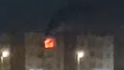 حريق شقة سكنية 