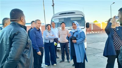 وفد صيني يزور صومعة الغلال بالوادي الجديد لمتابعة رصيد القمح المحلي المخزن