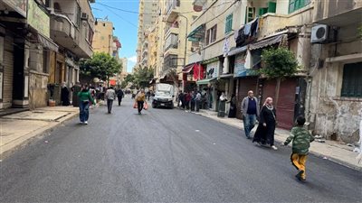 مديرية الطرق بالإسكندرية تنهي رصف وترميم الأجزاء المتهالكة بشارع زين العابدين بمحرم بك