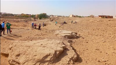 استمرار أعمال الحفائر الأثرية بموقع الناضورة في الوادي الجديد