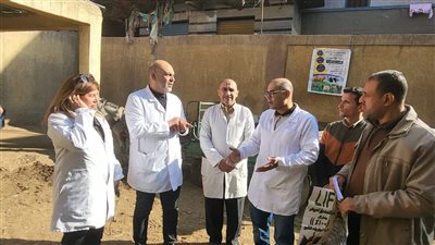 فحص وعلاج 2379 حالة في قافلة بيطرية مجانية بقرية الحصة بالقليوبية