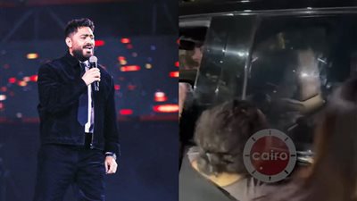 معجبة تصرخ خلف سيارة تامر حسني: أبوس إيدك استنى.. كنت معاك في الجامعة| فيديو